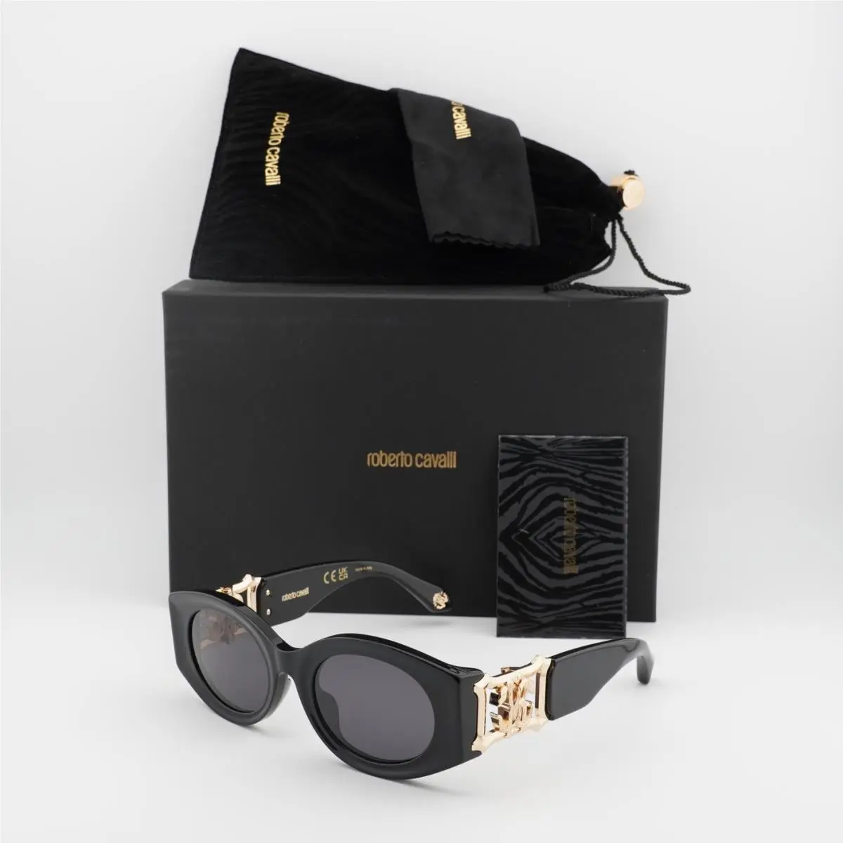 SRC064 0700 Black/grey 53-22-130 Sunglasses by Roberto Cavalli