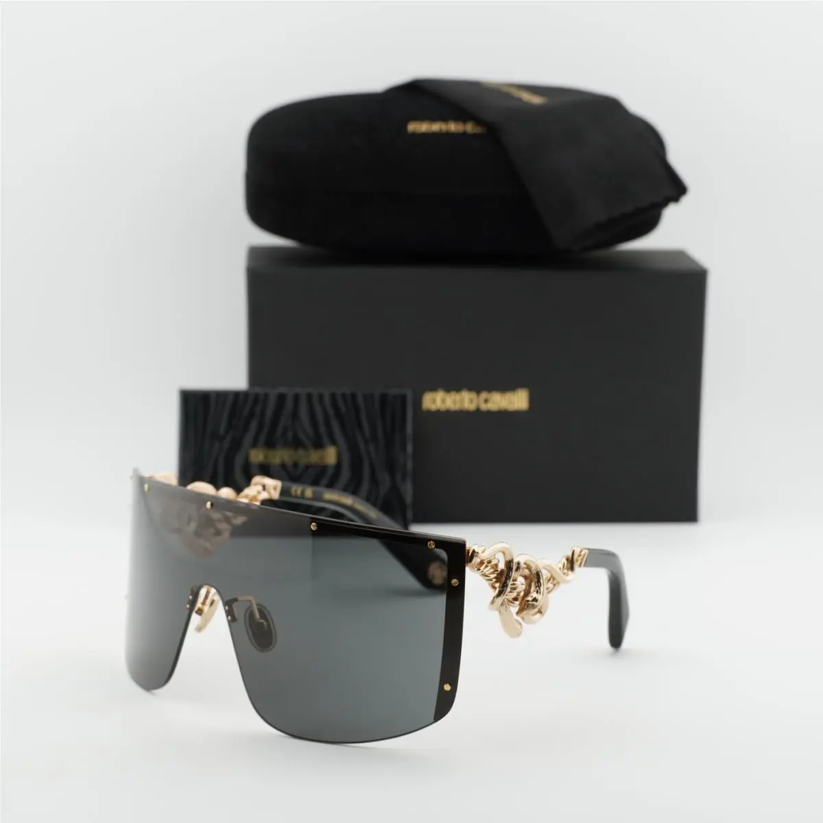 Roberto Cavalli SRC015M 0300 Rose Gold/brown Grey 99-01-130 Sunglasses