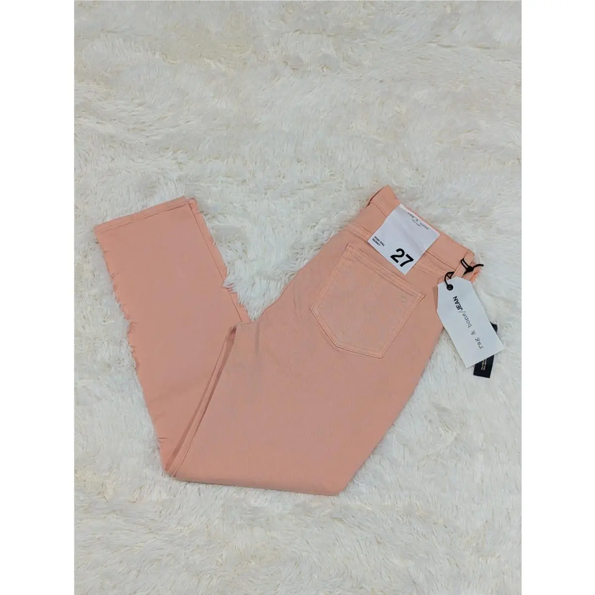 Rag Bone High Rise Skinny Jean Women`s Size 27 Prarie Sun Peach