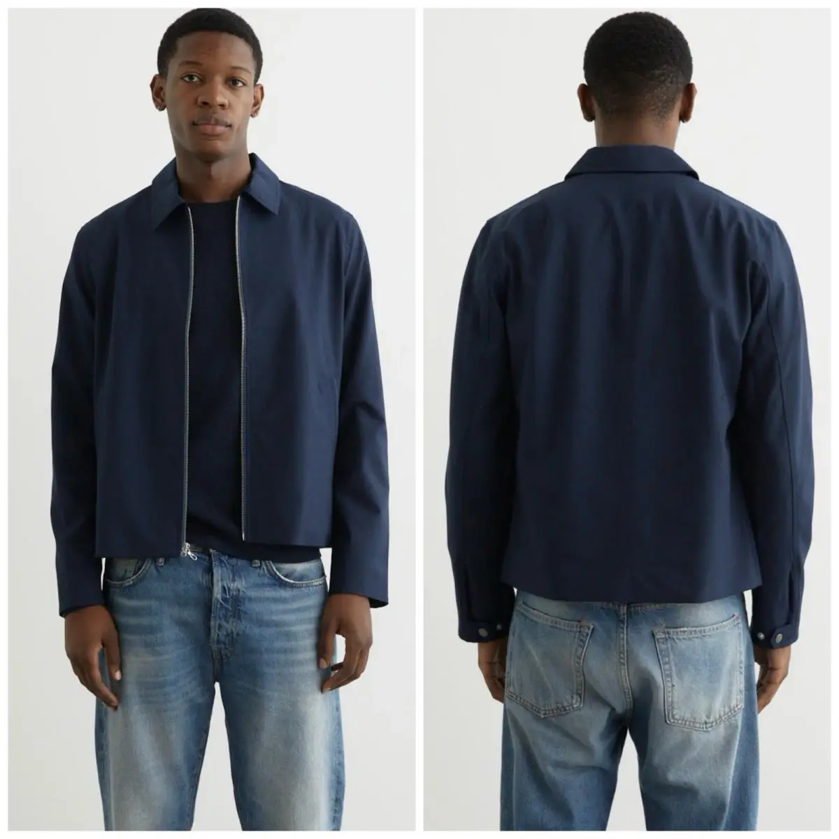 Rag Bone Men`s Melrose Wool Twill Jacket In Ombre Navy Size: Large by Rag & Bone