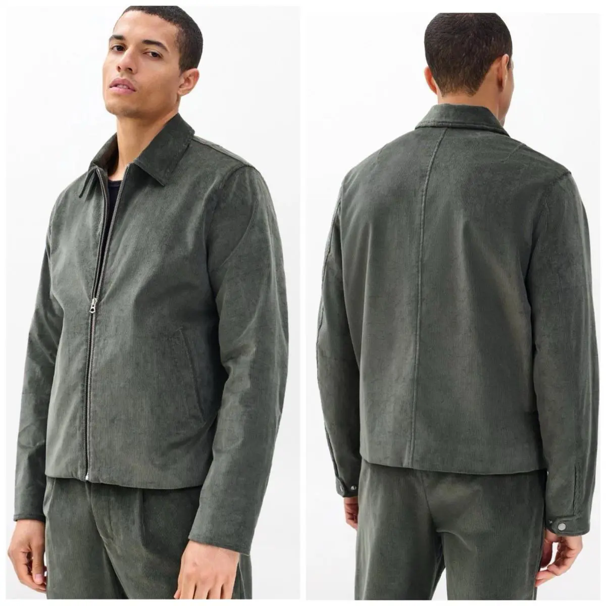 Rag Bone Men`s Melrose Corduroy Jacket In Dark Shadow Size: XL