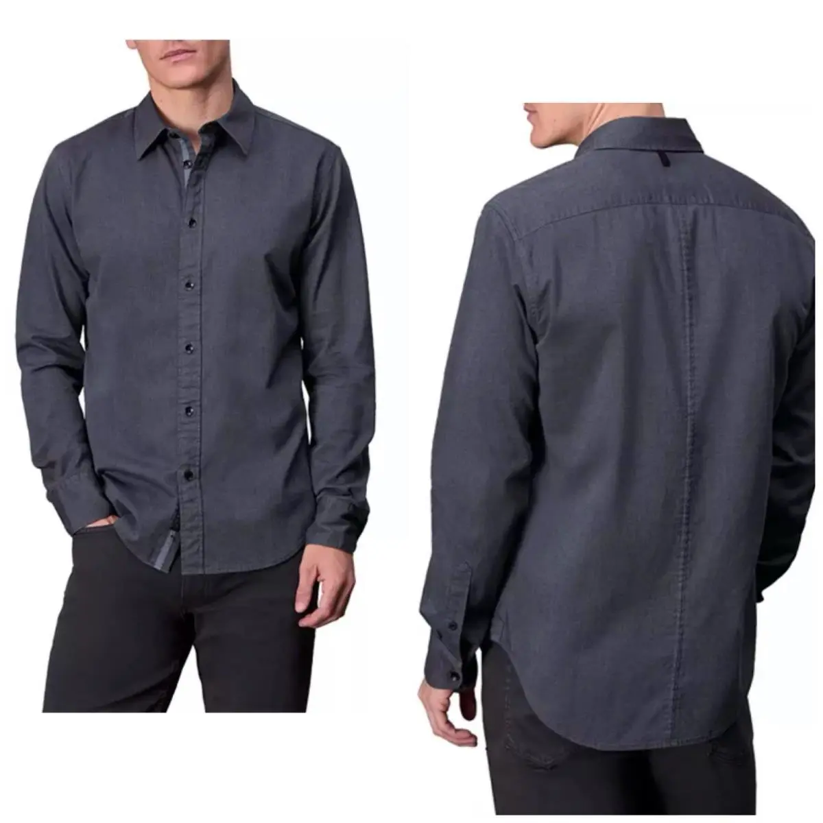 Rag Bone Tomlin Stretch Dobby Shirt In Shark Blue Size: XS