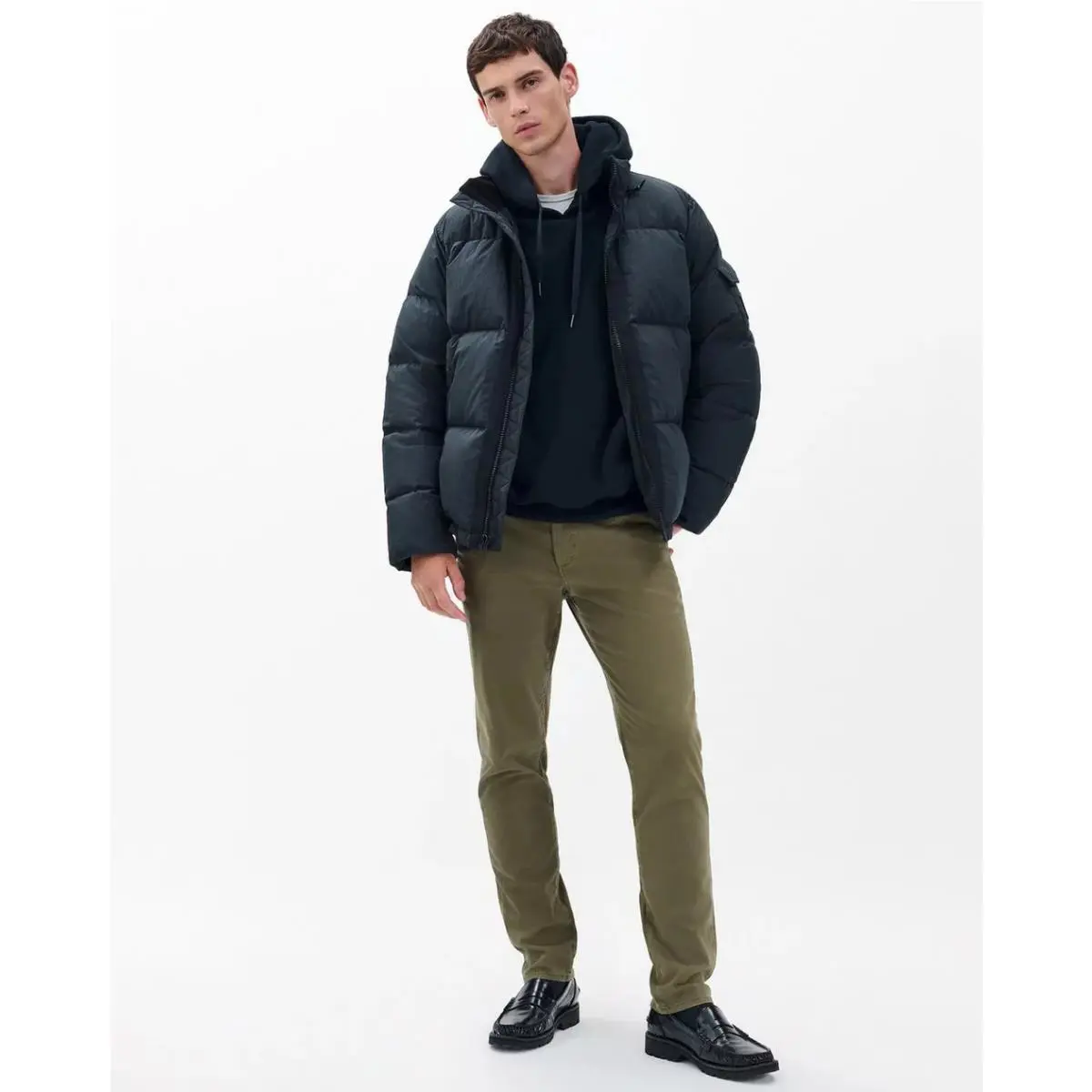 Rag Bone Fit 2 Stretch Twill Men`s Chino In Dark Green Size: 30