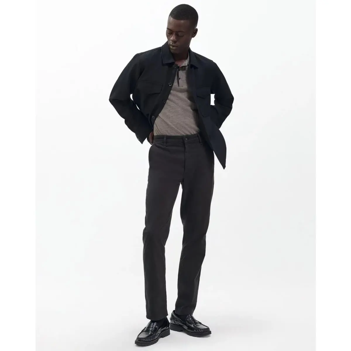 Rag Bone Fit 2 Stretch Twill Men`s Chino In Black Size: 31