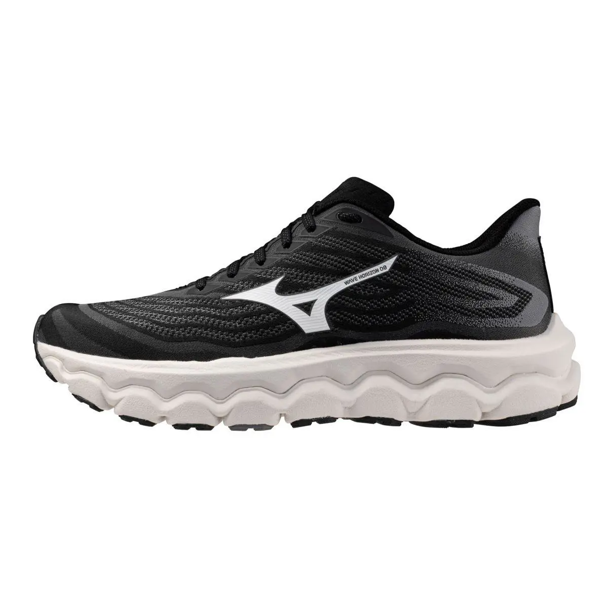 Mizuno Men`s Wave Horizon 8 Running Shoe Black/white - 411500.9000 Black/white