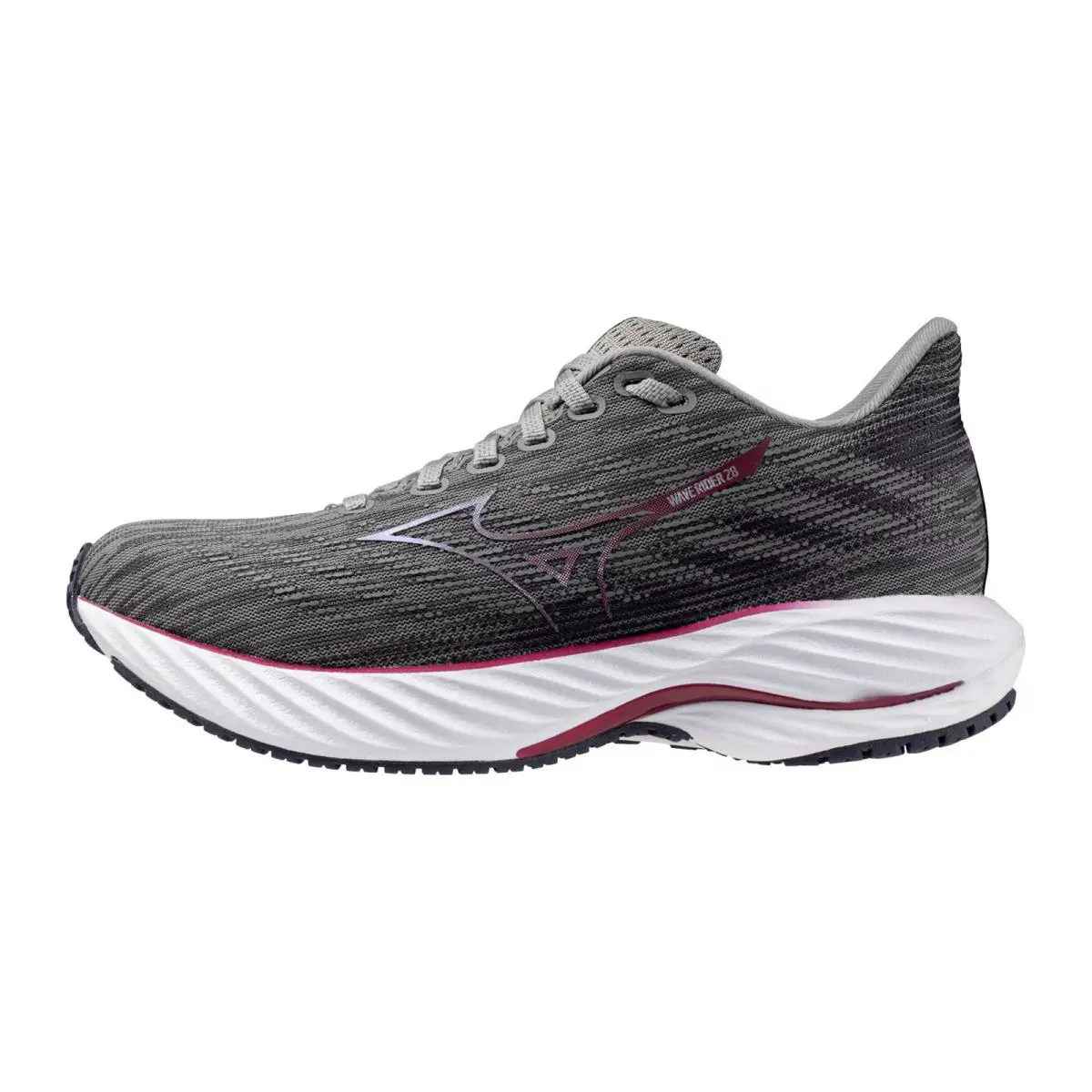 Mizuno Wave Rider 28 Ultimate Grey / Cosmo Chrome J1GD240324 Women`s Size 6 - Multicolor