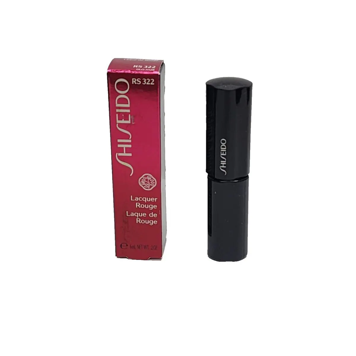 Shiseido Lacquer Rouge Lip Gloss RS 322 0.20oz New/box Not Perfect 3 Pack