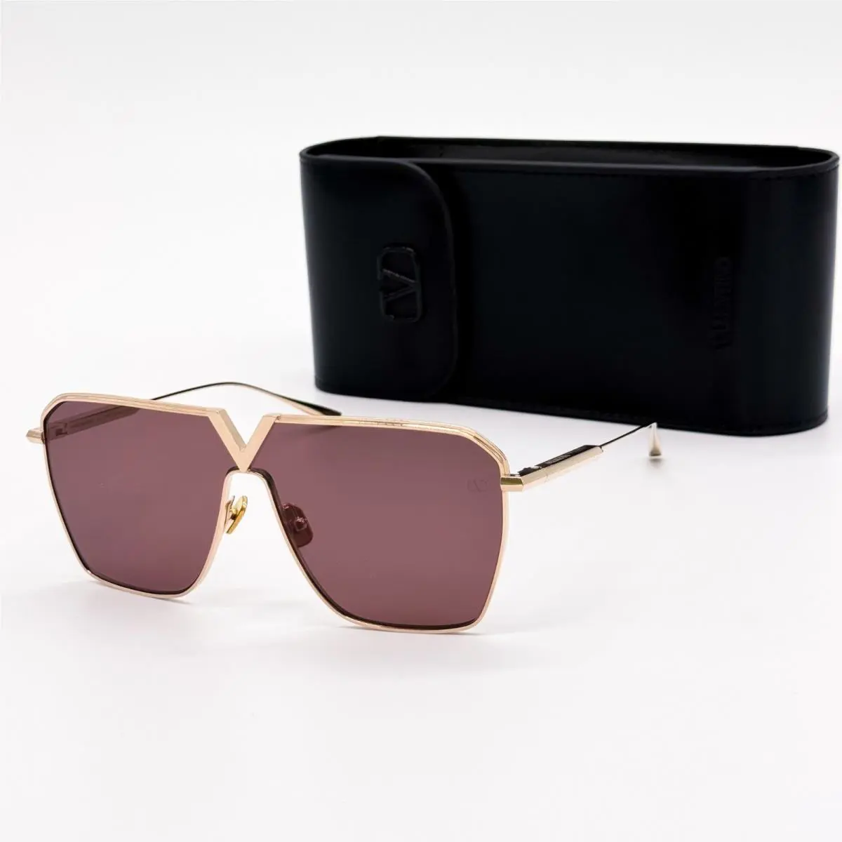 Valentino Sunglasses Unisex Gold V-goldshield VLS-137B Eyewear Valentino