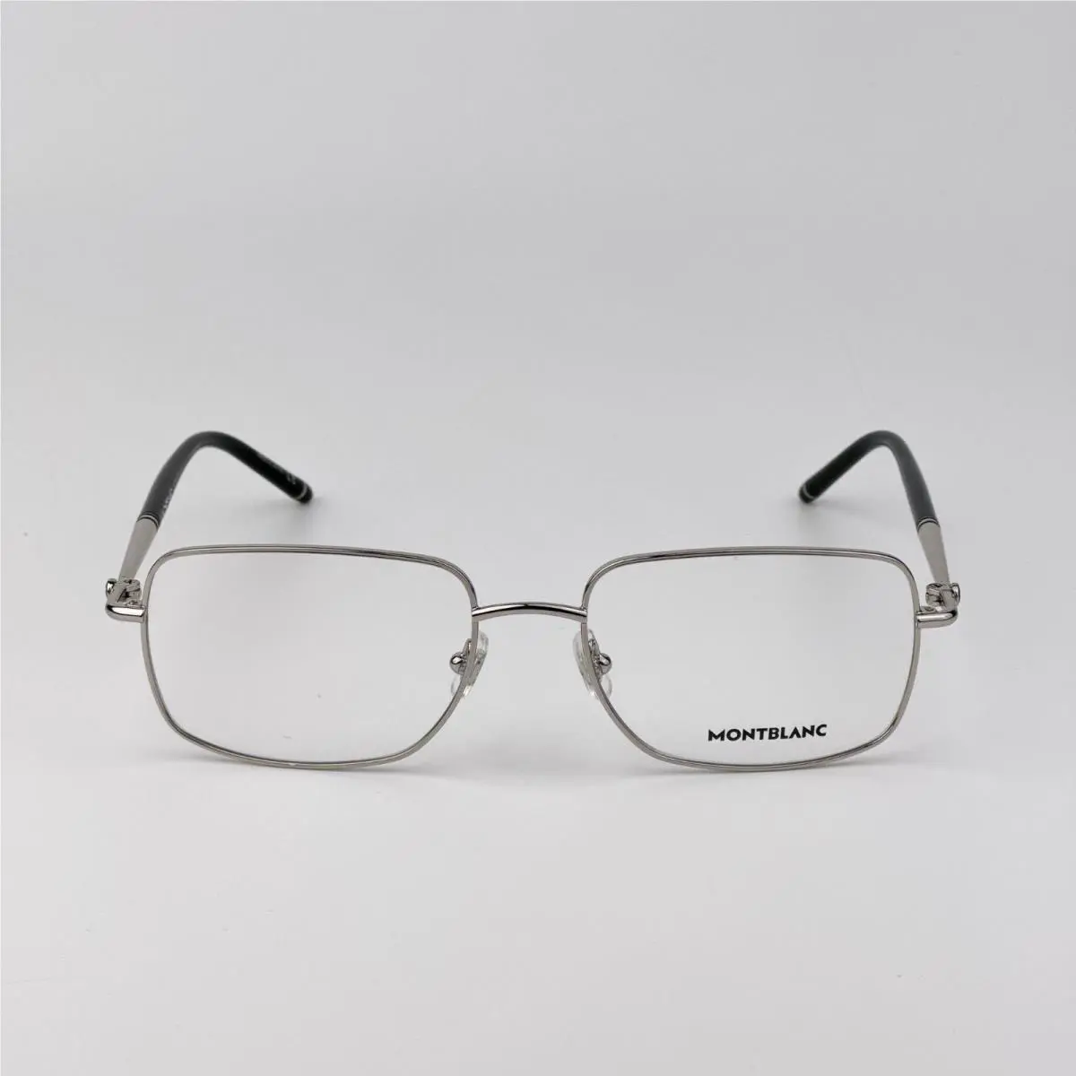 Montblanc Men Eyeglasses Silver Demo Rectangle MB0072O 004