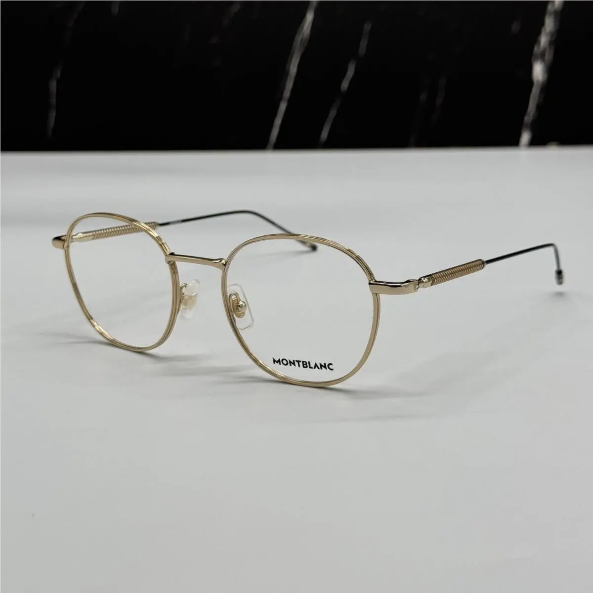 Montblanc Eyeglasses Gold Men Eyewear Montblanc MB0048O 002
