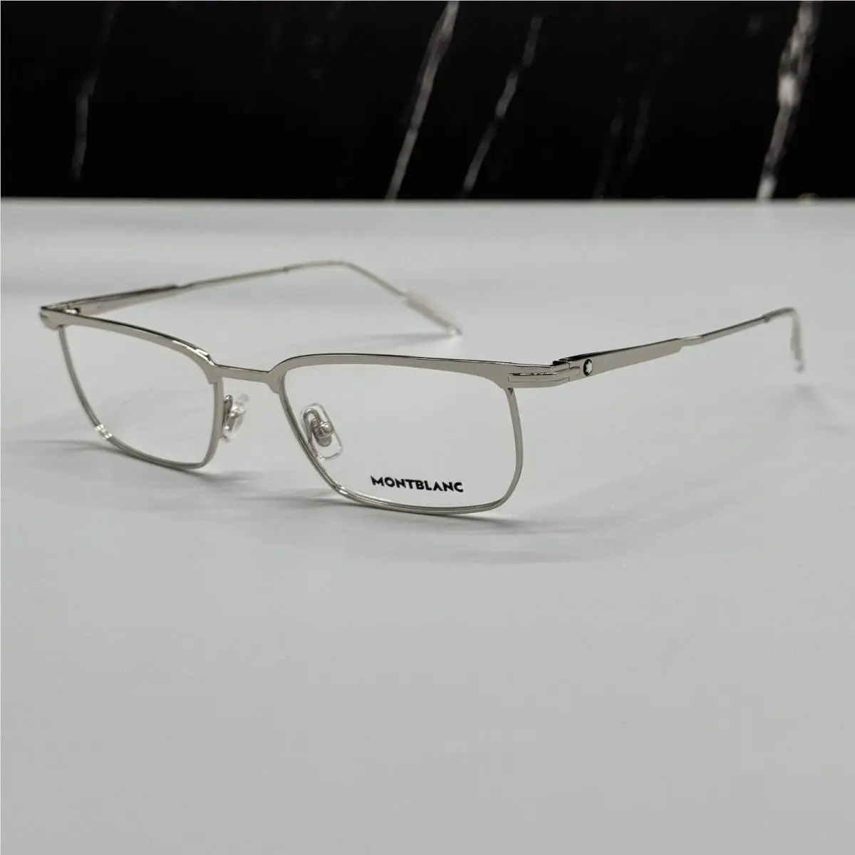 Montblanc Eyeglasses Silver Men Eyewear Montblanc MB0219O 001