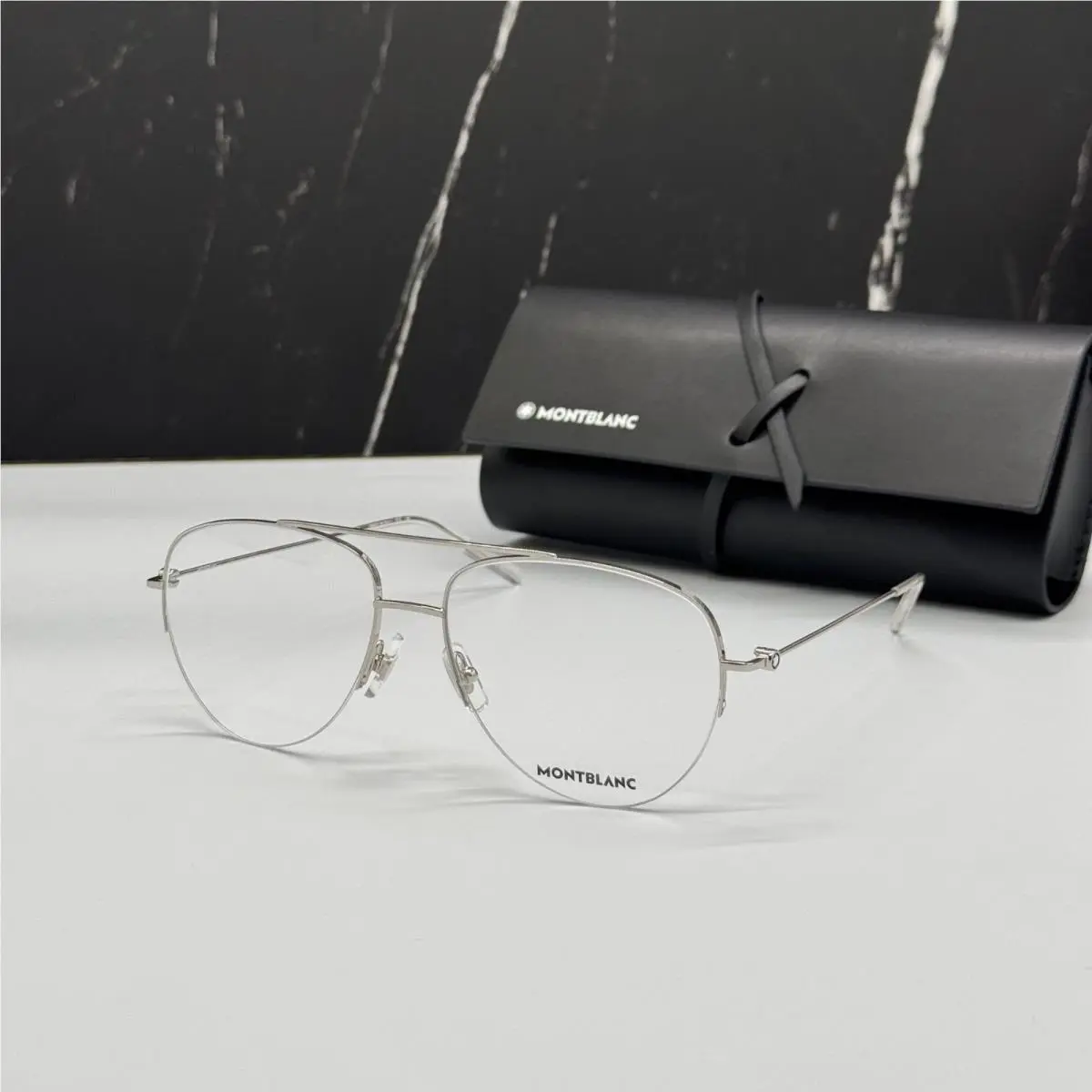 Montblanc Eyeglasses Silver Men Eyewear Montblanc MB0077O 003