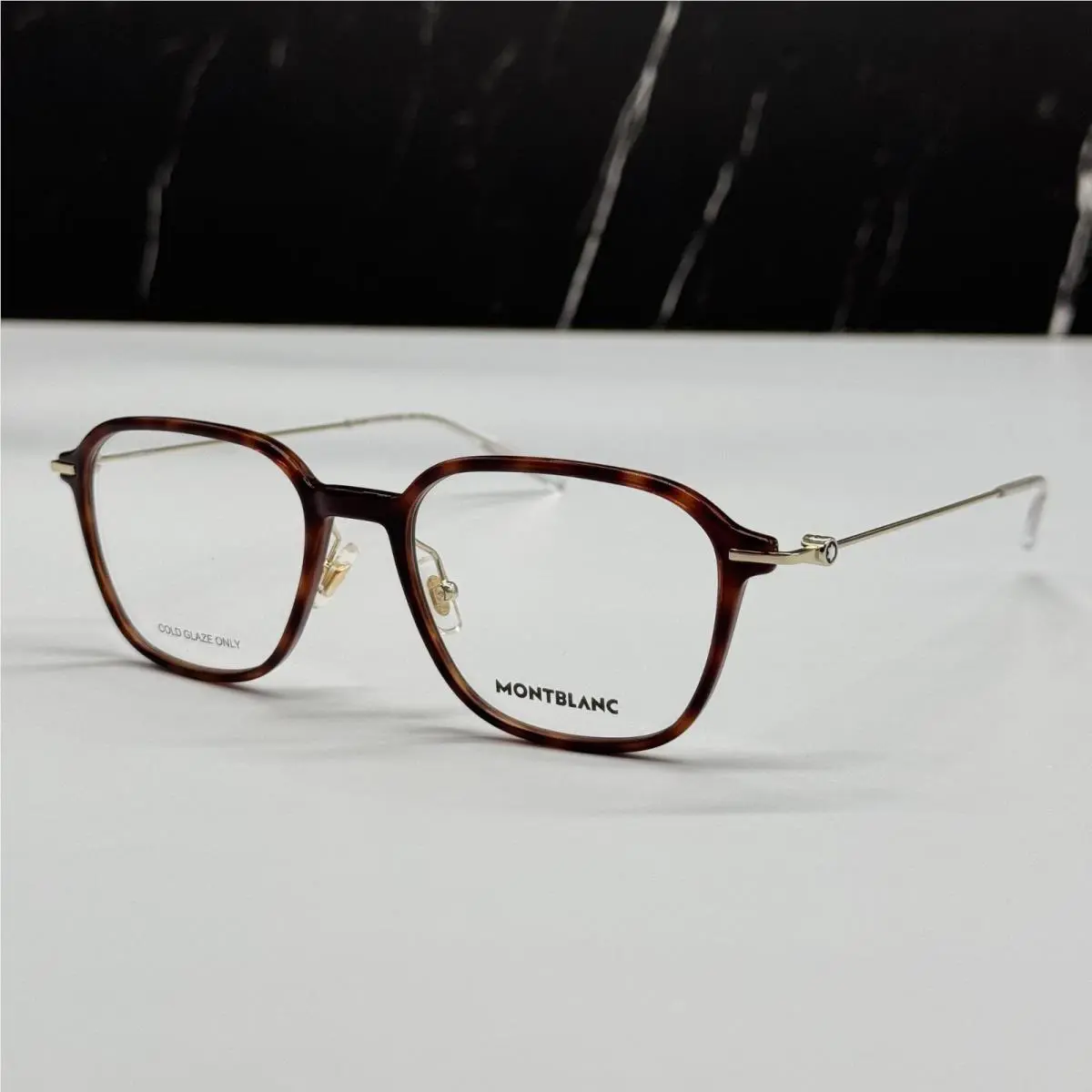 Montblanc Eyeglasses Havana Gold Men Eyewear Montblanc MB0207O 002