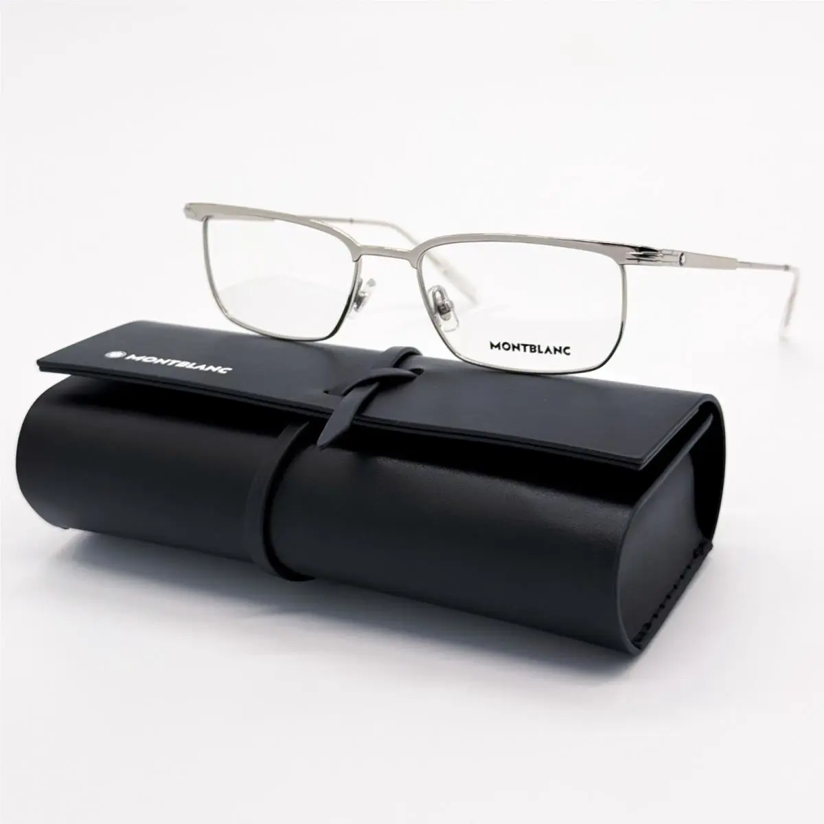 Montblanc Eyeglasses MB0219O 001 Silver Men Eyewear Montblanc