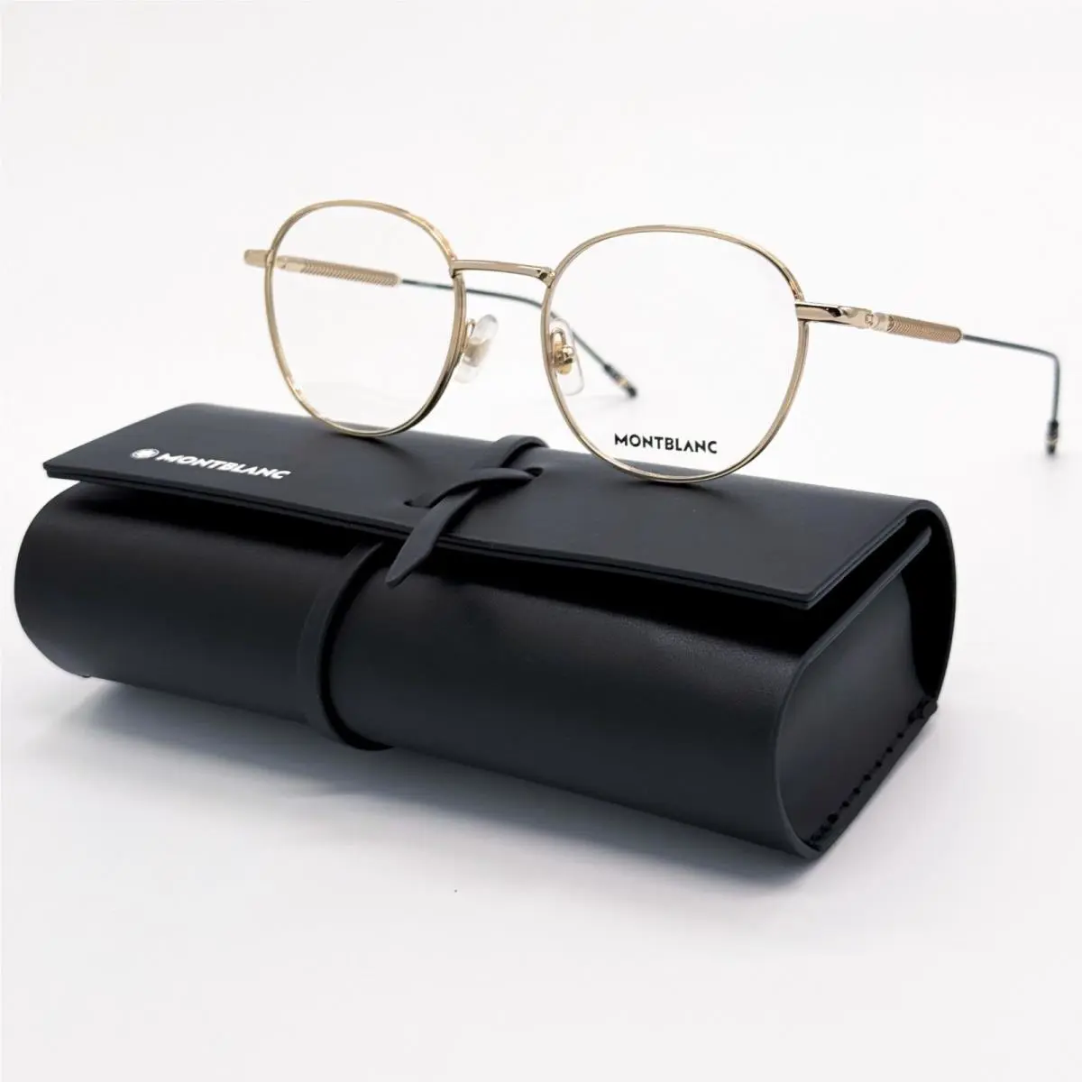 Montblanc Eyeglasses MB0048O 002 Gold Men Eyewear Montblanc