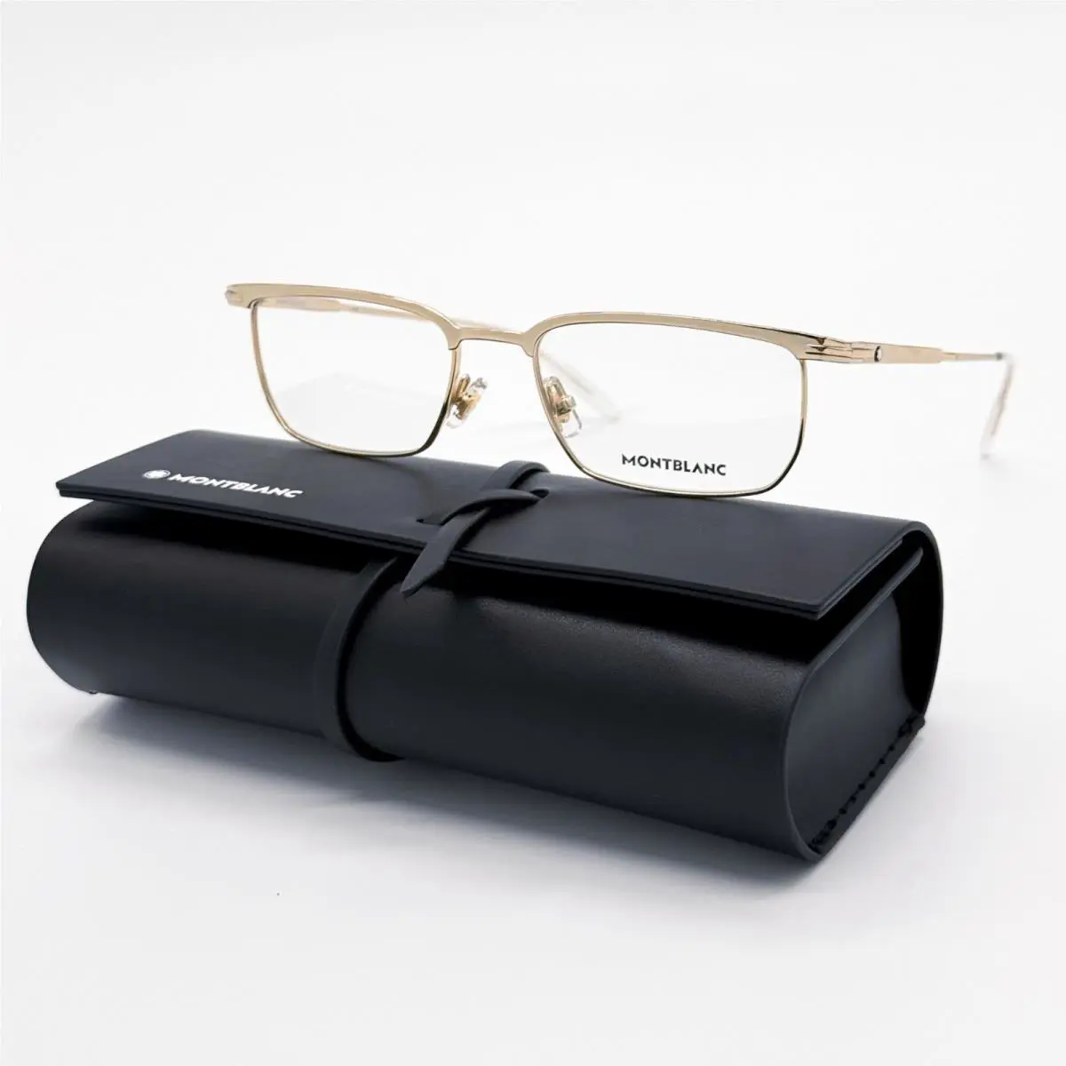 Montblanc Eyeglasses MB0219O 002 Gold Men Eyewear Montblanc