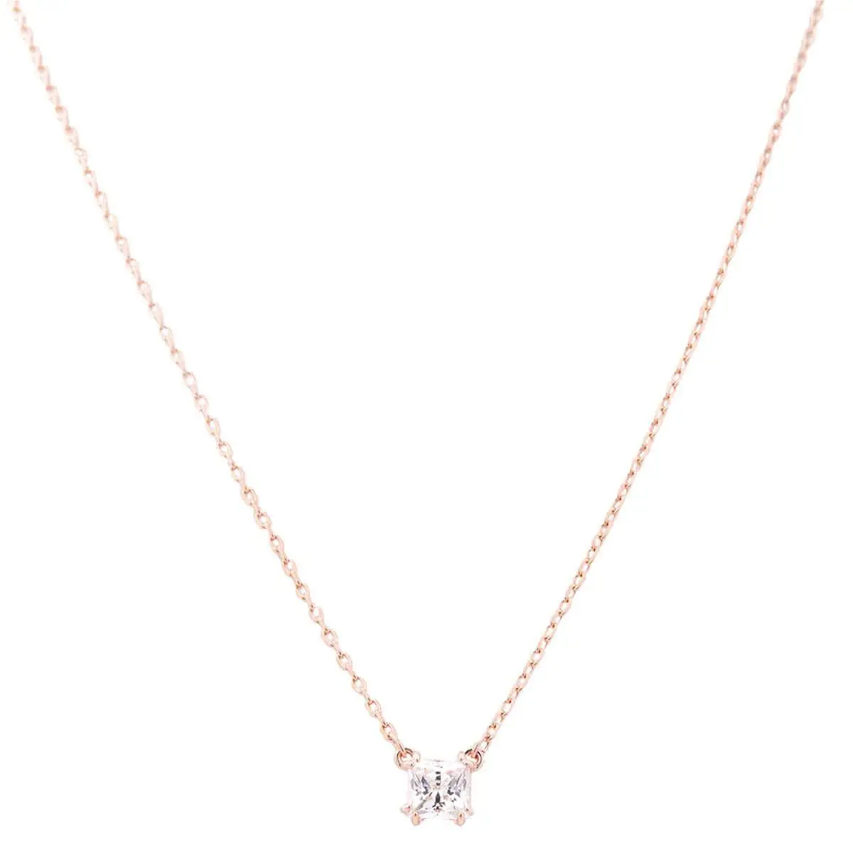 Swarovski Stilla Pendant Rose Gold Shiny White