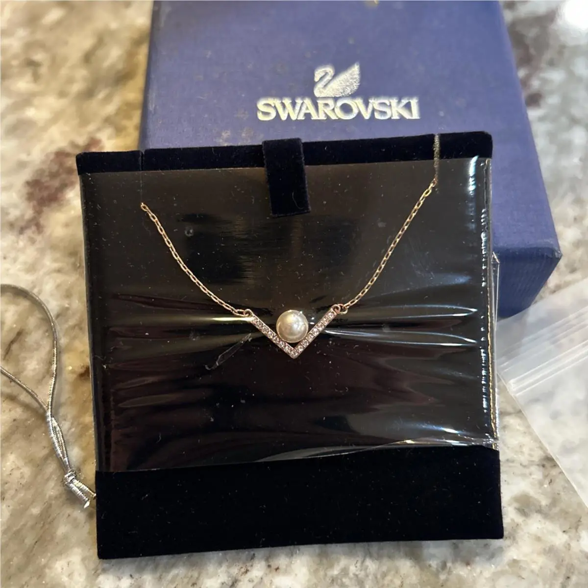Edify Small Necklace Crystal Rose Gold Plated 2015 Swarovski Jewelry 5186847
