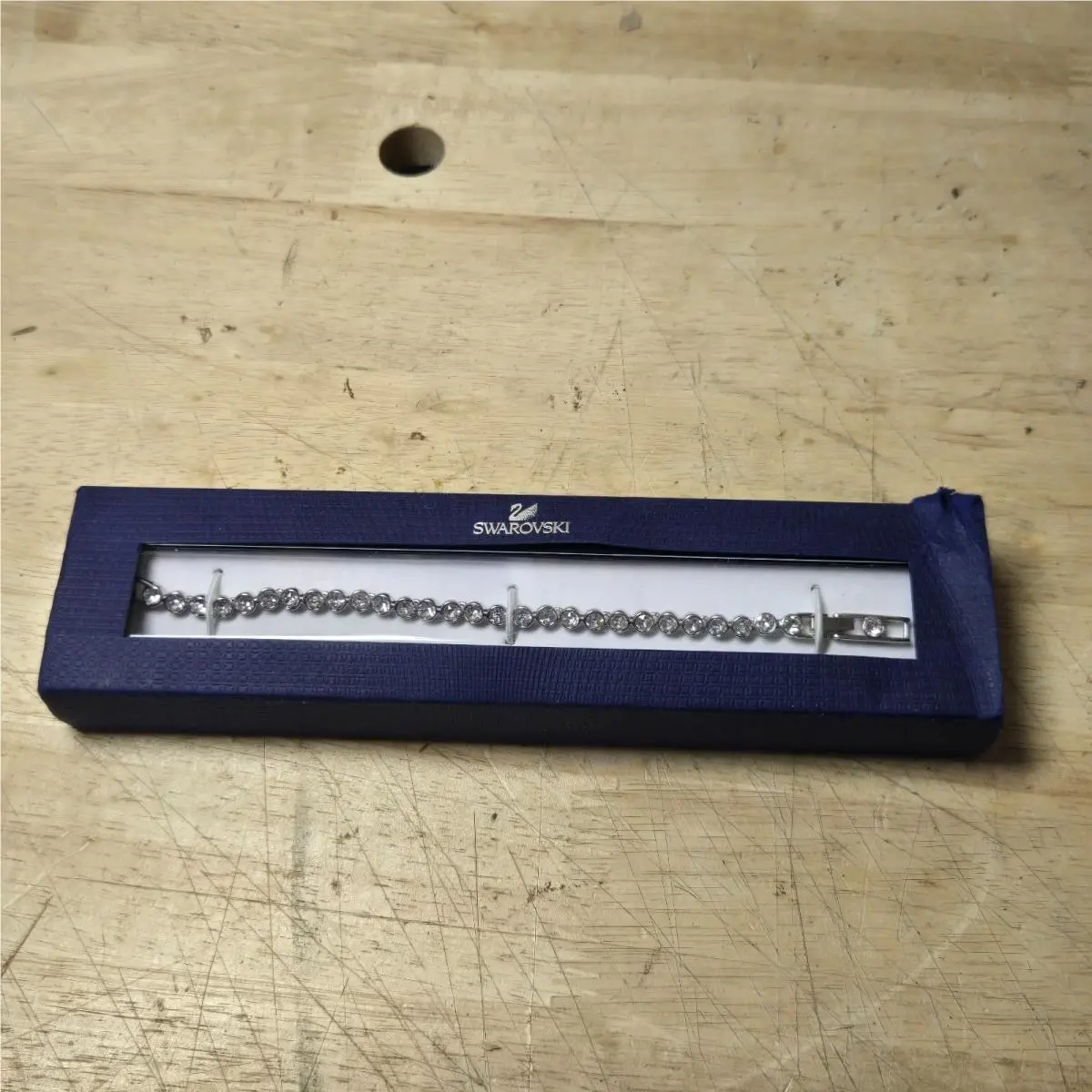 0861329 Rhodium Plated Martina Tennis Bracelet by Swarovski