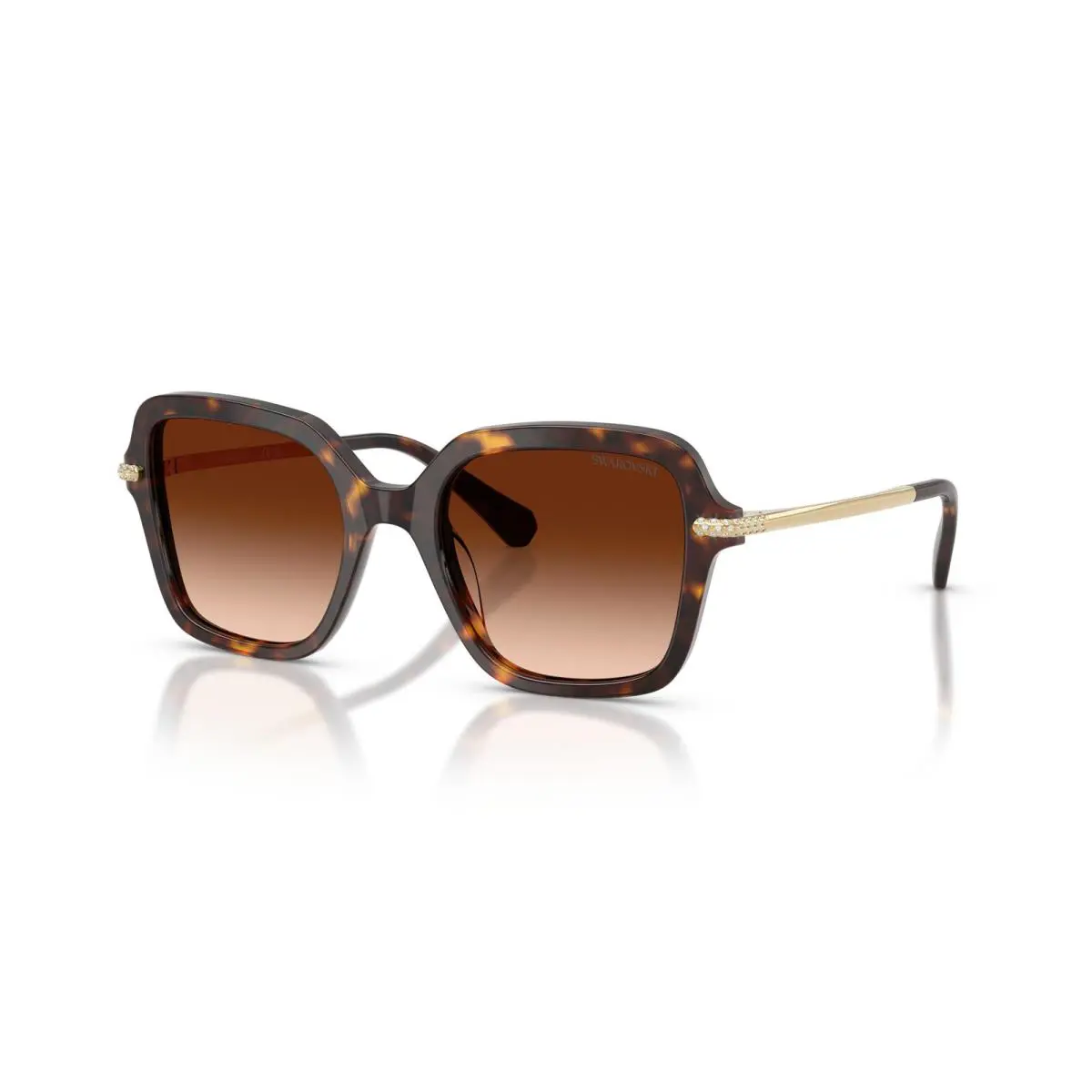 Swarovski 6040F Sunglasses 100274 Tortoise