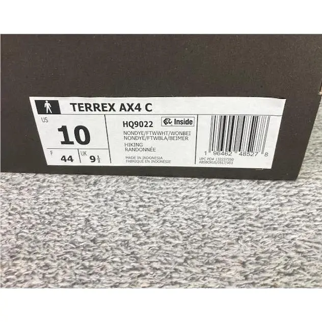 Adidas Men`s HQ9022 Terrex AX4 C Multisport Hiking Shoes White Continental