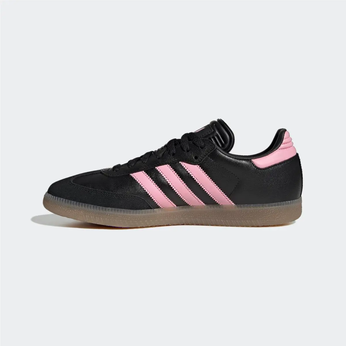 Adidas Samba Messi Mens Leather Retro Low-top Sneaker Black/gold Metallic/gum