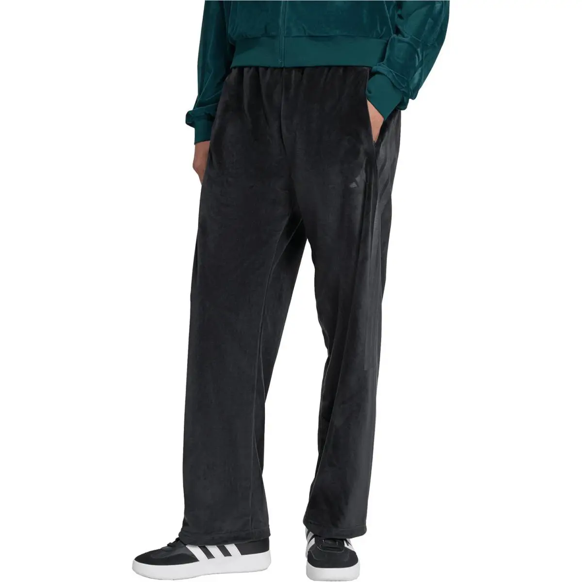 Adidas Mens Velour Pants Casual - Black