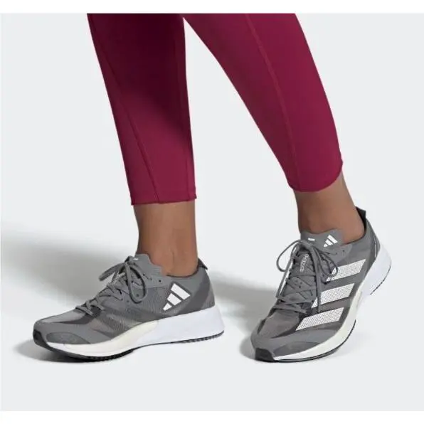 Adidas Adizero Adios 7 GV7070 Gray Silver Metallic 2022 Women’s Running Shoes