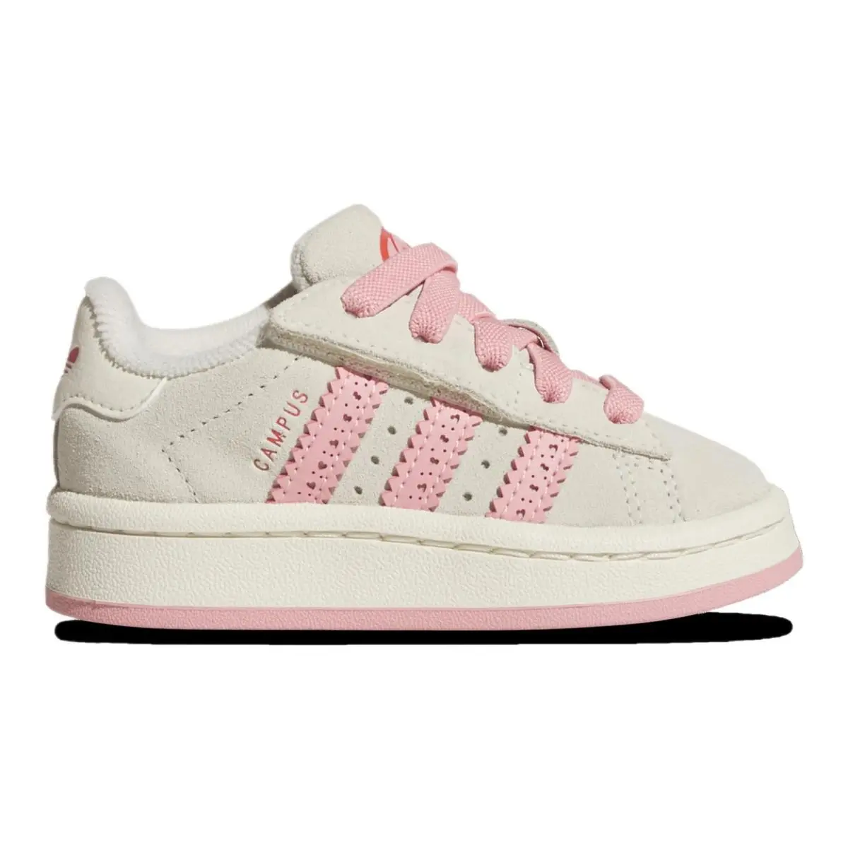 Adidas Originals Campus 00s Kids Lifestyle Sneaker White/semi Pink Spark/red - Cream White/Semi Pink Spark/Bright Red