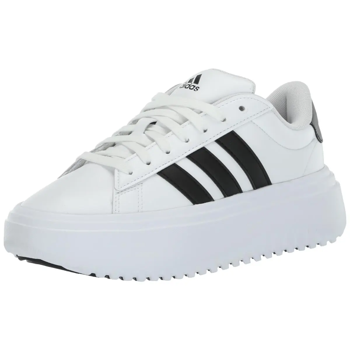 Women`s Grand Court Platform White/preloved Purple/preloved Purple white black black by Adidas