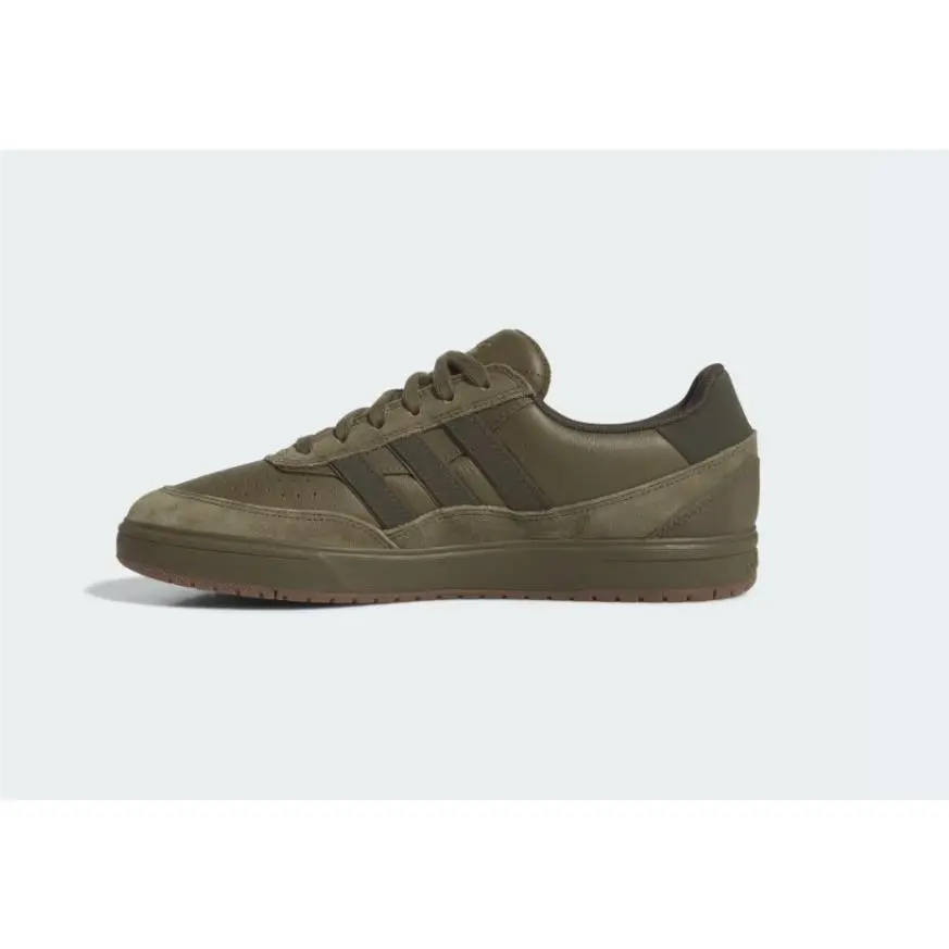 Adidas Tyshawn II Women`s Leather Sneakers Shoes Olive / Gum