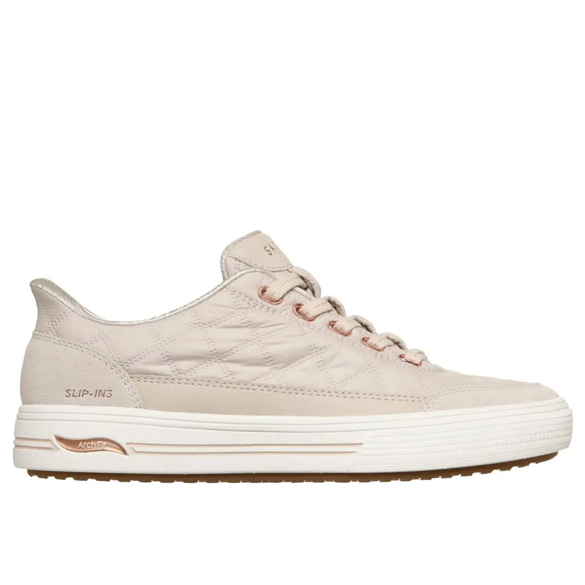 Skechers Slip-ins: Arch Fit Arcade - Cozy Fit Cuddle Off White Women Sizes 6-11