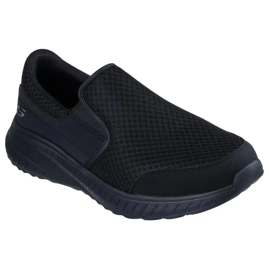 Skechers Shoes Men Black Work Slipon Slip Resistant Soft Memory Foam Mesh 200273