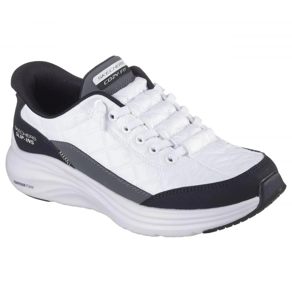 Skechers shoes - WHITE/BLACK 5