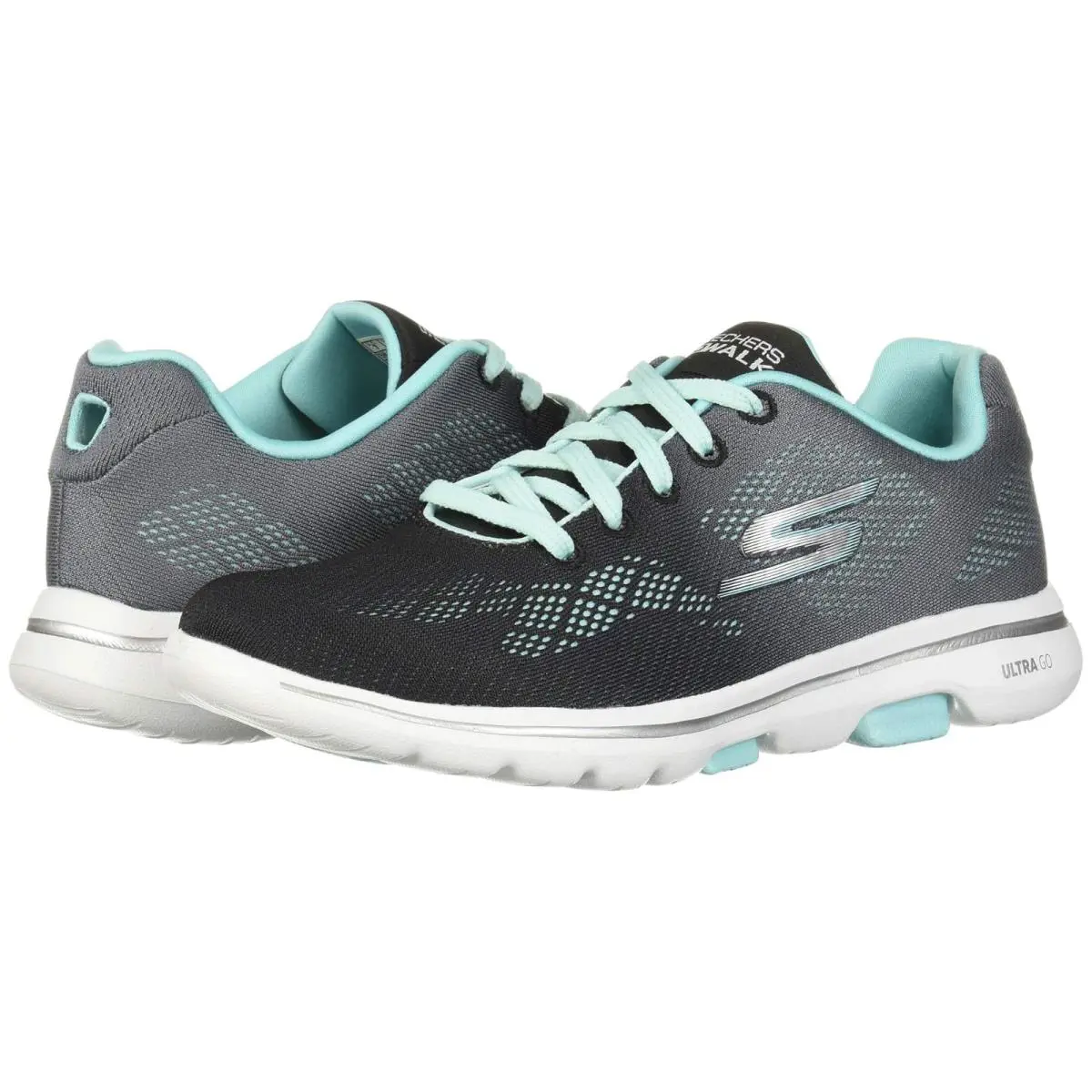 Skechers shoes - Black/Aqua 6