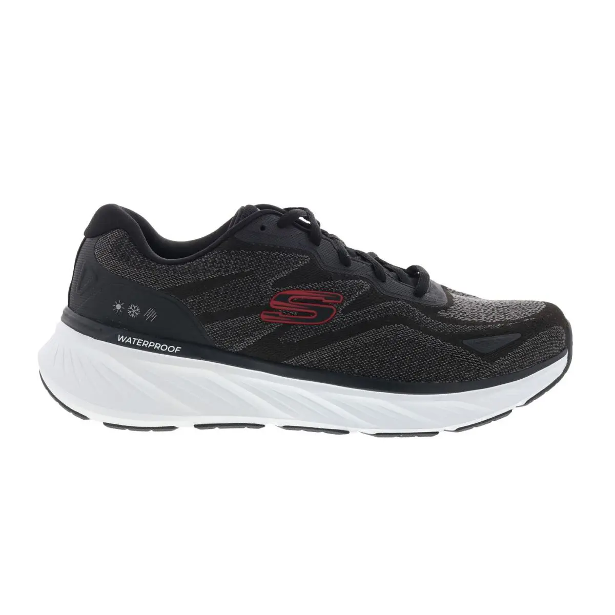 Skechers shoes - Skechers Waterproof Relaxed Fit Edgeride - Konzo - 232842-BKRD - Black 7