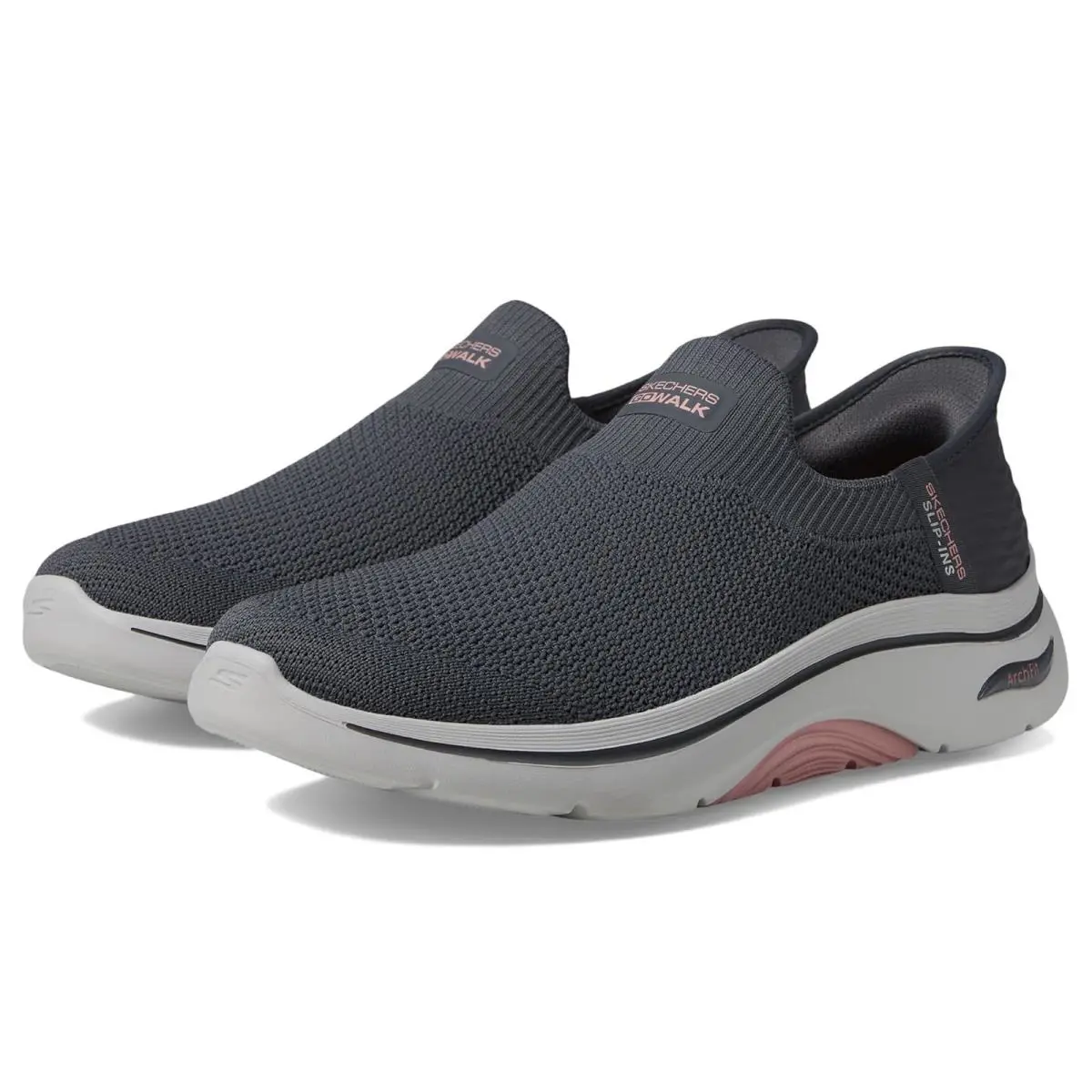 Skechers shoes - Charcoal/Pink 5