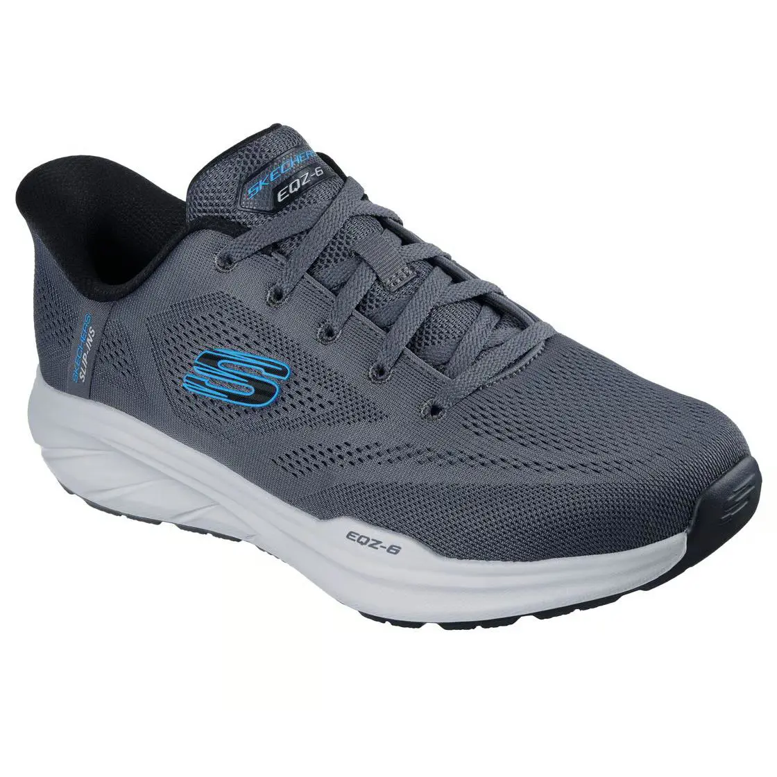 Skechers Shoes Men Slip Ins Extra Wide Sport Comfort Charcoal Memory Foam 233102 - Charcoal