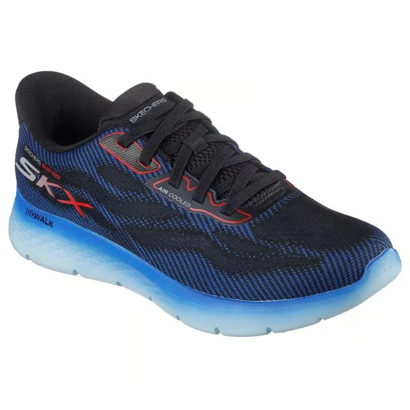 Skechers Men Shoe Sport Slip Ins Blue Go Walk Comfort Cushion Memory Foam 216689