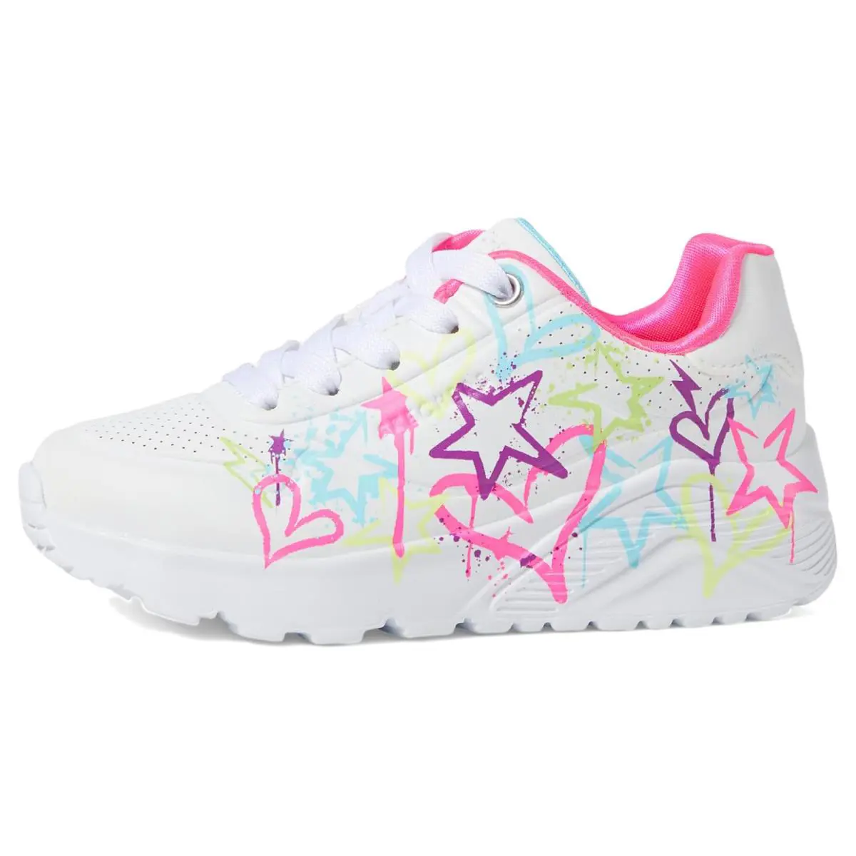 Skechers shoes - White /Neon Multi 2