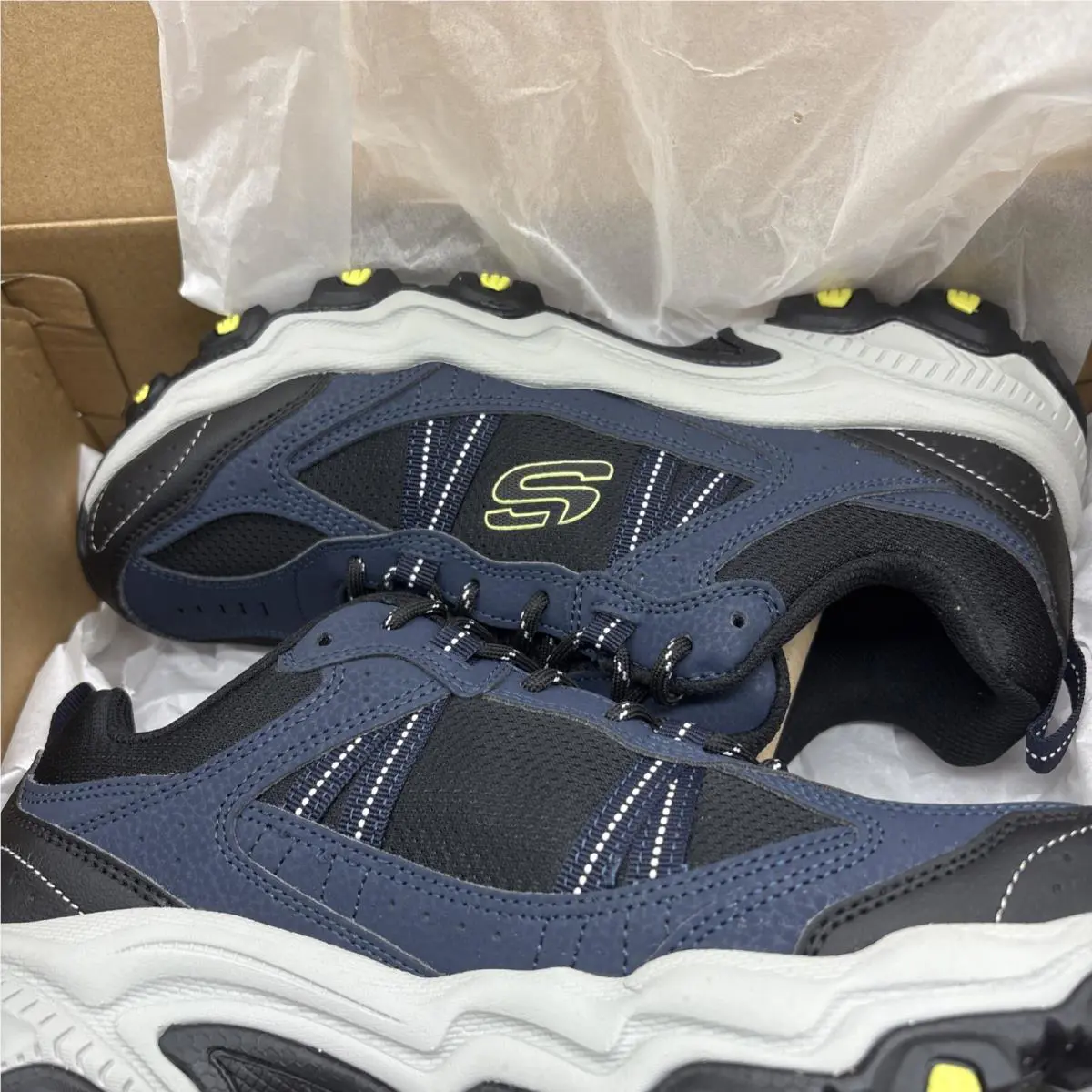 Skechers shoes - SKECHERS After Burn - After Burn - 237527NVBK - Blue 4