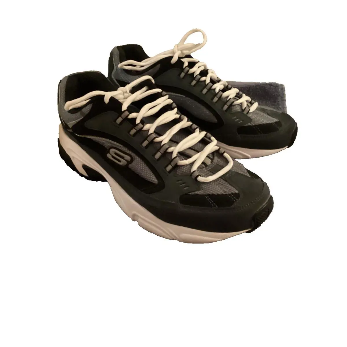 Skechers Stamina Cutback Mens 10.5 Wide Shoes Gray Black 51286EW
