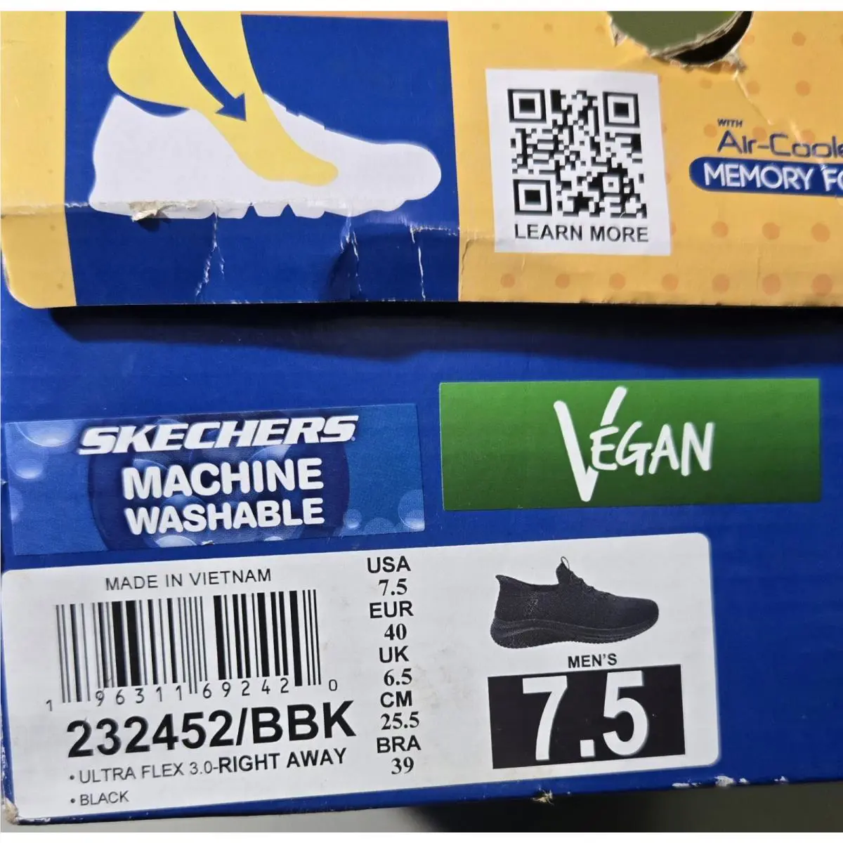 Skechers shoes - Slip Ins Ultra Flex 3.0 Wide - 232452-BBK - Black 8