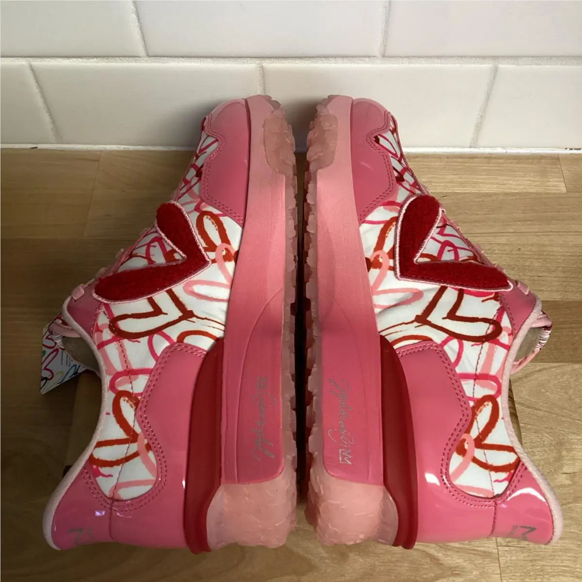 Skechers shoes - Skechers Hands Free Slip Ins - 177747/PKW - Pink, Red (UPC: 0198376842147) 8