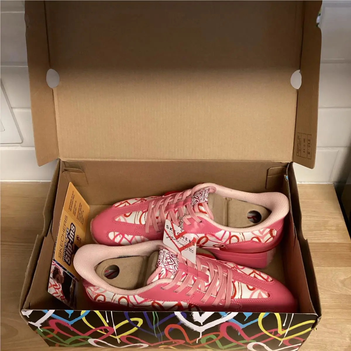 Skechers shoes - Skechers Hands Free Slip Ins - 177747/PKW - Pink, Red (UPC: 0198376842147) 14