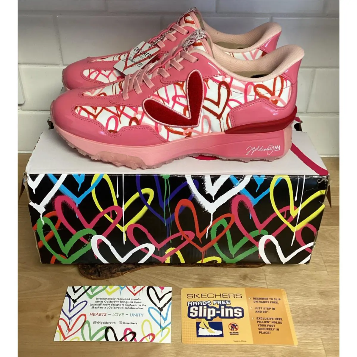 Skechers shoes - Skechers Hands Free Slip Ins - 177747/PKW - Pink, Red (UPC: 0198376842147) 0