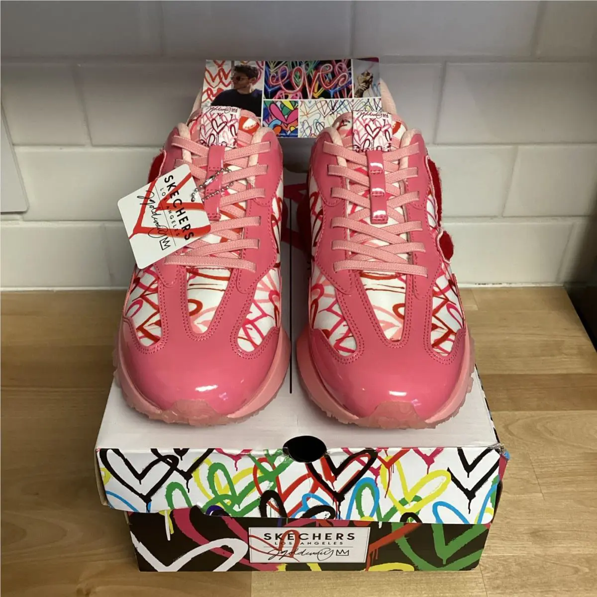 Skechers shoes - Skechers Hands Free Slip Ins - 177747/PKW - Pink, Red (UPC: 0198376842147) 1