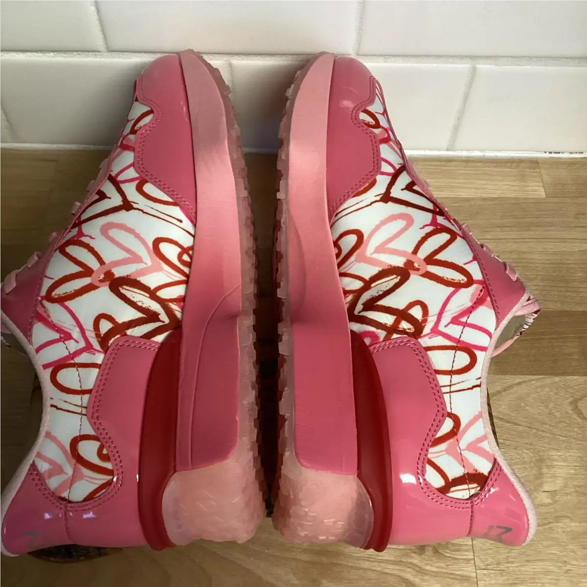 Skechers shoes - Skechers Hands Free Slip Ins - 177747/PKW - Pink, Red (UPC: 0198376842147) 6