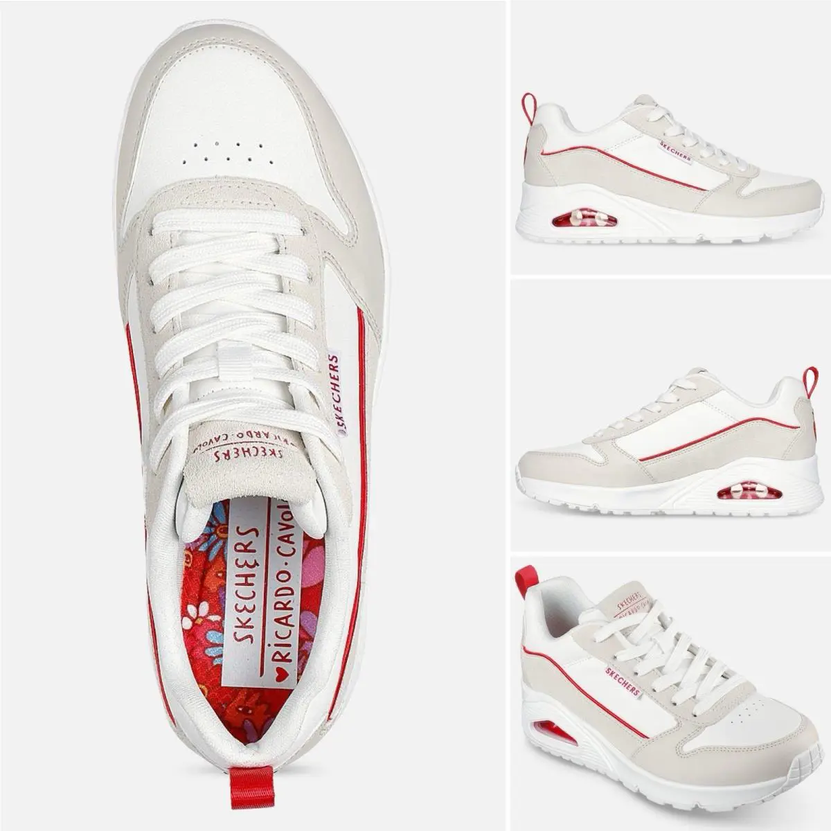 Skechers shoes - SKECHERS Ricardo Cavolo Uno Flaming - White Natural 0