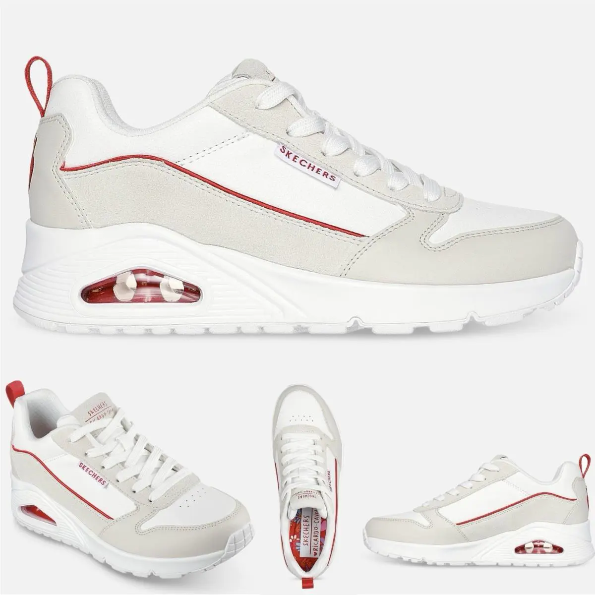 Skechers shoes - SKECHERS Ricardo Cavolo Uno Flaming - White Natural 2